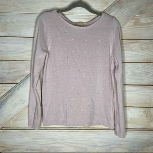 BENEDETTA B. Italy Light Pink Wool Cashmere Sweater